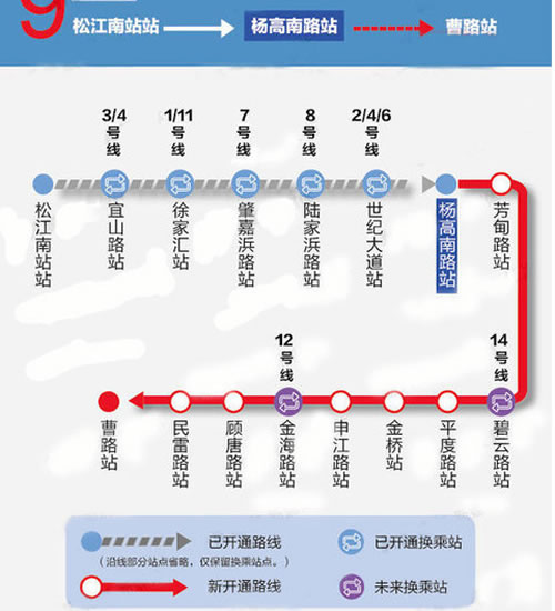 松江地铁9号线线路图图片